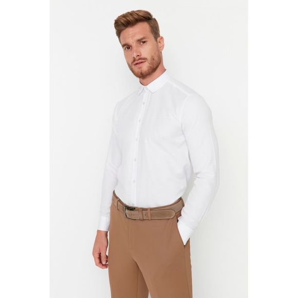 NWT Trendyol Men Slim fit Shirt collar Woven Shirt - Picture 3 of 8